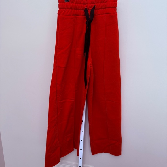 rare market Pants - Rare market Korea Red Wide-Leg Drawstring Pants size S-M
